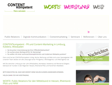 Tablet Screenshot of contentkompetent.de